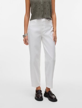 Vero Moda Vmlia Hr Barrel Dnm Jeans Vi410 - White - 26 x 30