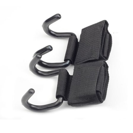 2-pak vektløftingskrok, stål løfte krok med sklisikker grep