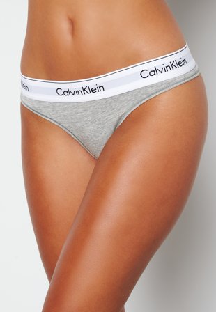 Calvin Klein CK One Cotton Thong 020 Grey Heather Klær
