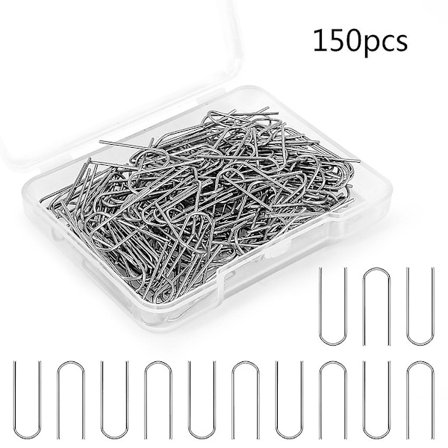 Nichrome Alloy Wire Jump Rings Ornament Hanger U Hooks 50/60/100/150/200 stk