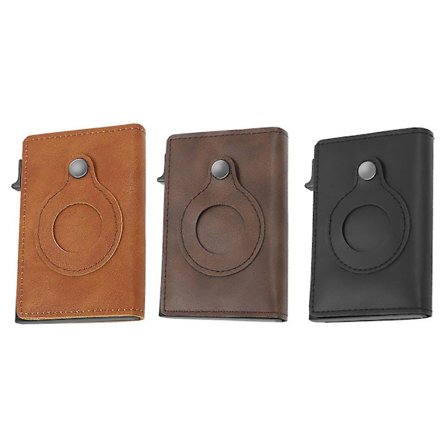 Ultratunn Card Clip Wallet - Popup-plånbok för män med ID-kortfönster och Rfid-skydd