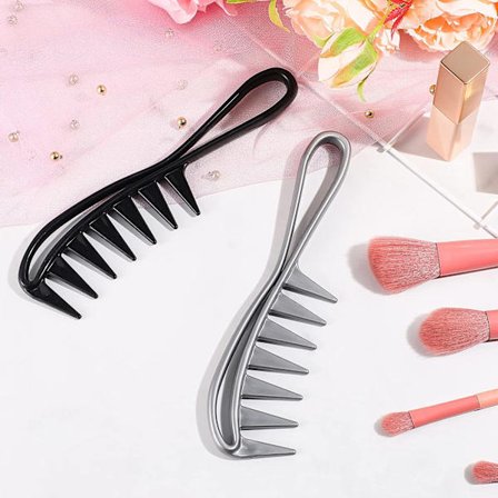 2 stk. Hajkam Bredtandet Kam Krøllet Hårkam Holdbar Anti