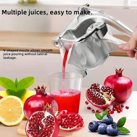 Manuell Juicer & Citronpress med Halkfri Bas, Fruktpress av Aluminiumlegering