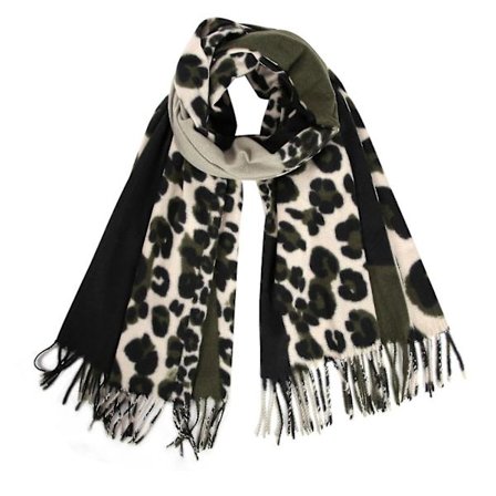 180 * 60 cm Dam Lmitate Cashmere Leopard Scarf Sjal Tjock Håll Varm Scarf