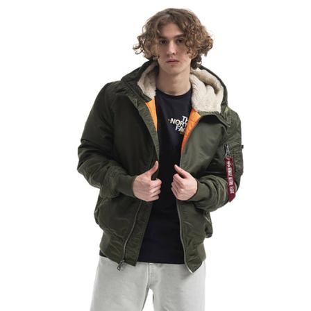 Alpha Industries, Kurtka męska Alpha Industries Ma-1 Hooded 158104 257 Zielony, Mężczyzna, Rozmiar: S