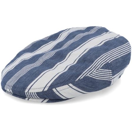 Stetson - Blå flatcap Keps - Kent Linen/Cotton Flat Cap @ Hatstore