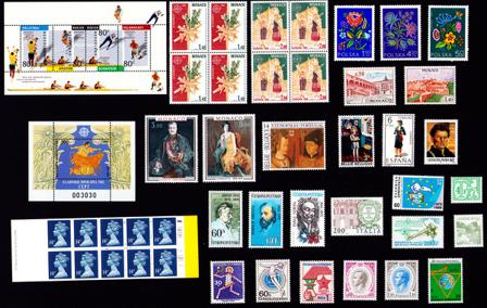 Europæiske lande - Frimærkepakke - Postfrisk