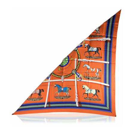 Hermès Vintage Pre-owned Scarves Orange, unisex Vintage Accessories, Størrelse: ONE Size