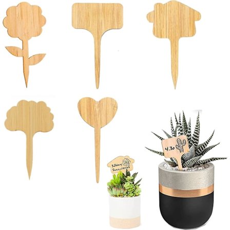 40 stk Økologiske Bambusplante Etiketter Markør, Bambusplante Etiketter, Hageplante Potte Etiketter, for Merking av Plantevekst