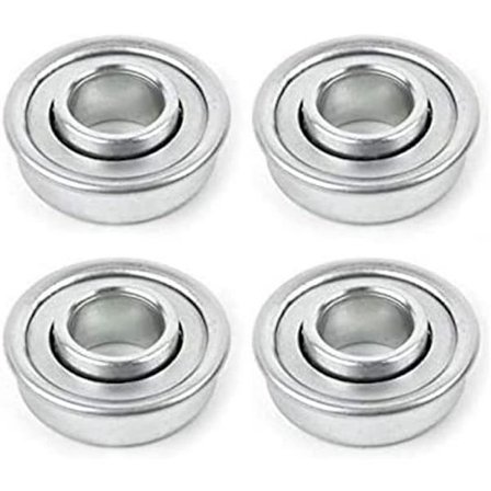 Sett med 4 universale hjullager for gressklippere 12,7 mm x 28,6 mm Sølv [BR]