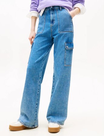 Tommy Jeans Claire Hr Wd Cargo Ai4136 - Blue - 29 x 30