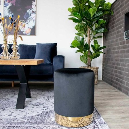 House Nordic Pouf Myla Black