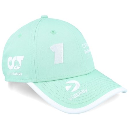 New Era - Motor Grøn adjustable Kasket - Red Bull F1 25 Verstappen Miami 9FORTY Mint Green Adjustable @ Hatstore