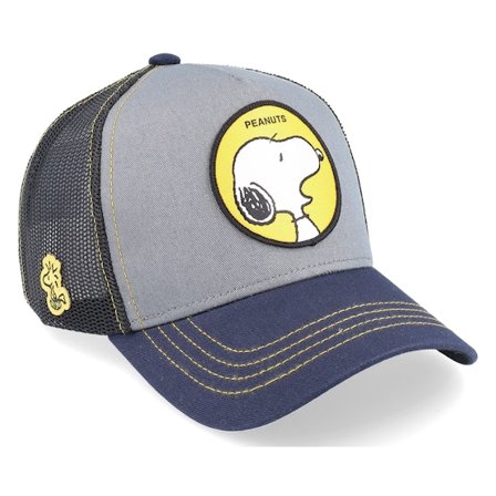 Capslab - Grey - trucker - Cap - Peanuts Snoopy Grey/Black/Navy Trucker - Hatstore