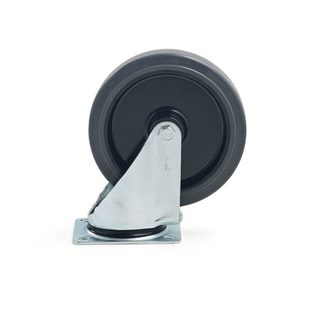 Lenkrolle, 200 x 46 mm, TK 400 kg, Elastikgummi