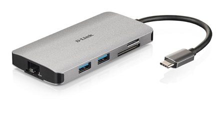 D-LINK DUB-M810 - dokkingstasjon - USB-C / Thunderbolt 3 - HDMI - 1GbE