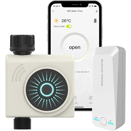 Bluetooth WIFI Vattentimer, Trädgård Smart Sprinkler Timer