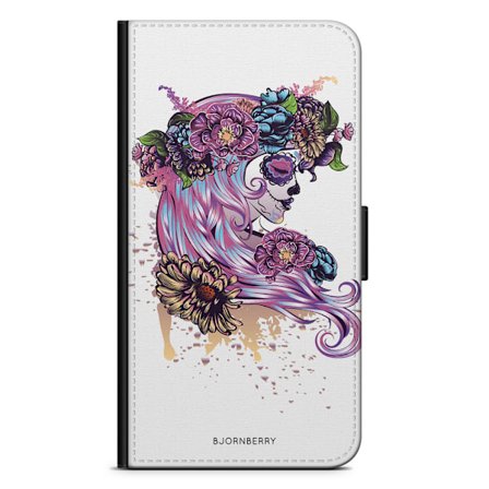 Bjornberry Plånboksfodral iPhone 12 - Döskalle Tjej
