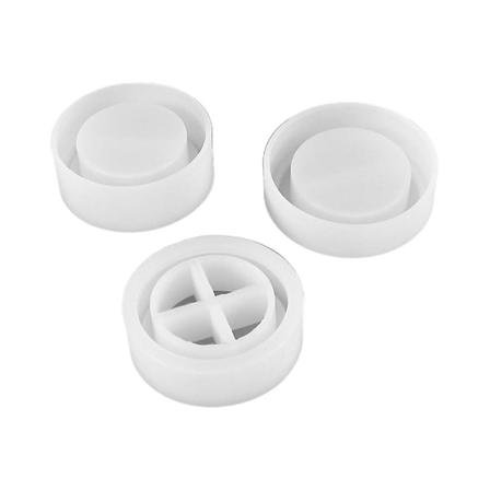 3 kpl pyöreä säilytyslaatikko hartsimuotti epoksi silikonimuotti DIY-käsityöt käsintehtyjen koristeiden valmistus hartsikorujen valamiseen