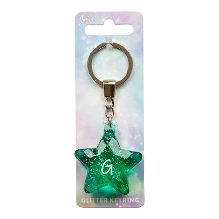 Nyckelring Glitter Star G