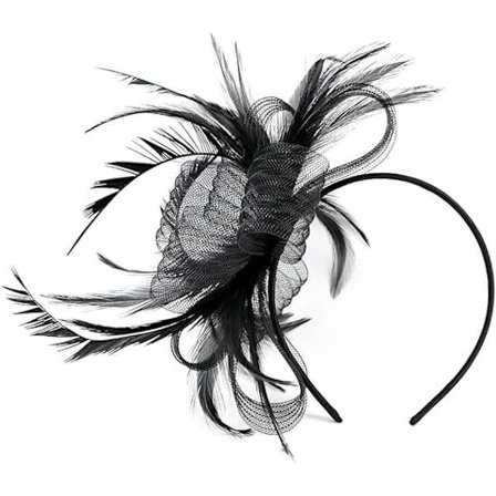 Naisten Fascinator Hat Kukka Hää Fascinator Pannat Sulka Flapper Morsian Hiuspäällyste Päähineet Pillbox Hat Bowler Mini Top Hat