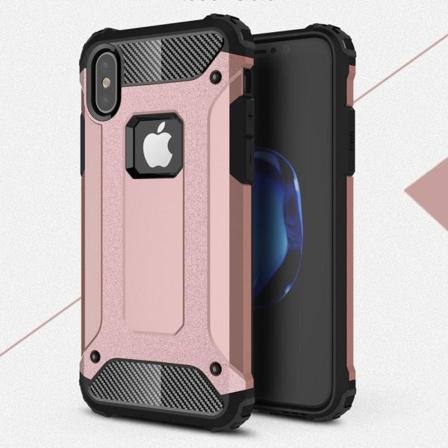 Hybrid Armor Mobilskal till Apple iPhone XS / X - Rose Gold
