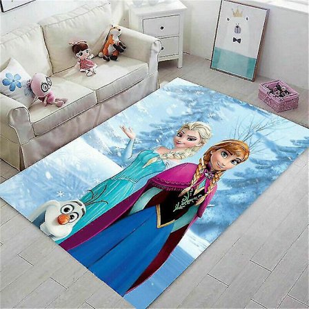 Sarjakuva Frozen Anna Elsa Olaf Alue Matot Matot Liukuesteet Koti Olohuone Lapset Makuuhuoneen lattiamatot Liukumattomat