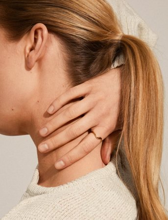 Pilgrim Alberte Organic Shape Ring Gold-Plated - Gold - ONE SIZE