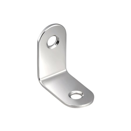 Retvinklet beslag Rustfrit stål 90 graders vinkelbeslag L-formet hjørnebeslag Leveres med 20 sølvskruer 30 x 30 x 16 mm