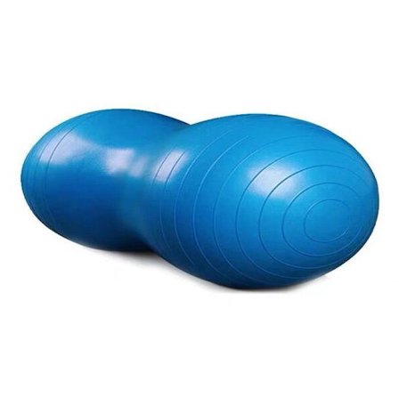 Träningsboll / Pilatesboll med Pump - Jordnöt Blå