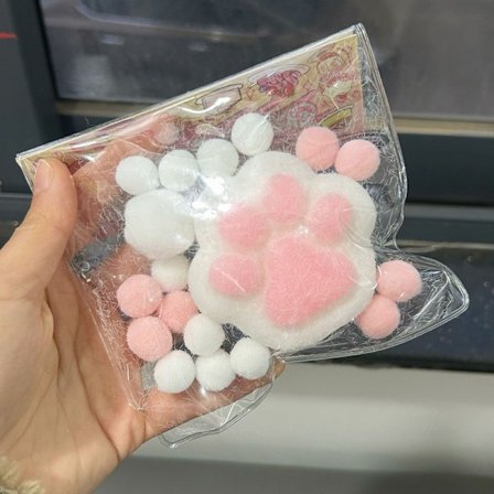 Anti-stress legetøj, til afstressning, kattepote