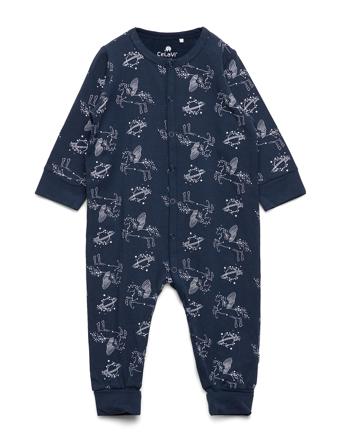 Nightsuit Ls -Aop Blue CeLaVi