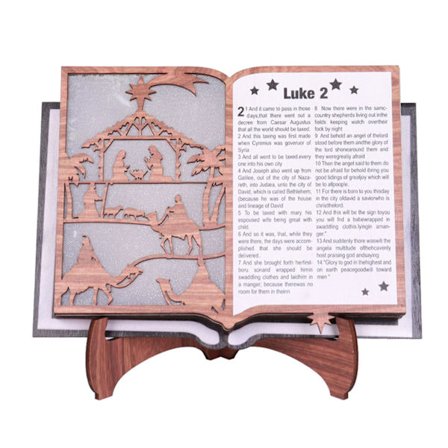 Påsk Glödande Nativitys Skriften Desktop Ornament Holiday Hantverk Desktop Decor For Room Decor