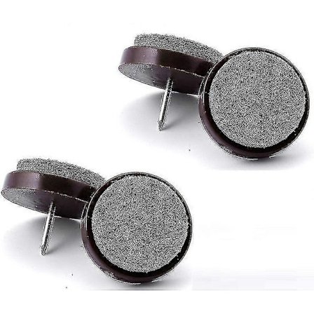 48 stk Møbelpute Spiker Stol Bordben Filtputer Spiker Runde Spiker-på Glideputer Spiker 17mm/24mm Filtputer Spiker Beskytter For Tremøbler St