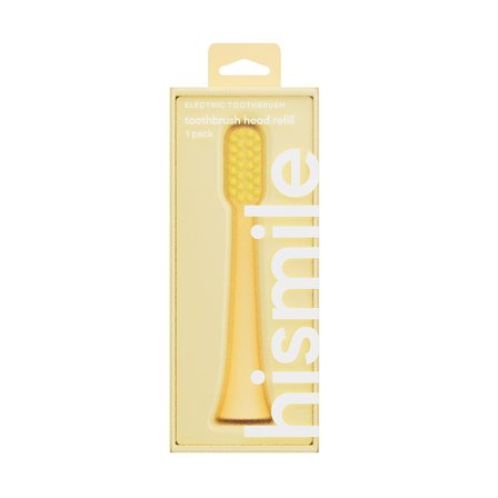Hismile Toothbrush Head Refill - Yellow 1 p Yellow, Medicin & Pleje, Tandbørster, Børstehoveder