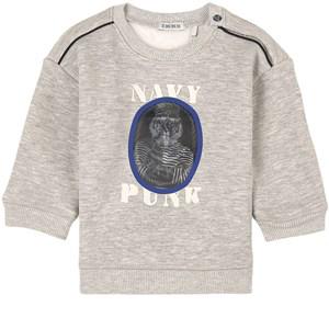 Kids - IKKS Grey Graphic Sweatshirt 12 Months - Jumpers and knitwear - 12 months - Grey