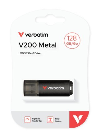 Verbatim V200 Metal USB Drive 128GB