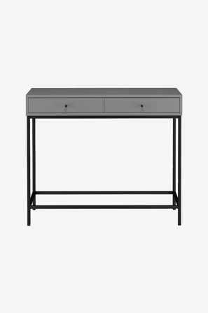 Loft24 - Konsolbord Celine 2 lådor - Grå - Avlastningsbord & sidobord - Från Homeroom