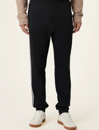 FILA Biella Regular Taped Pique Track Pants - Black - S