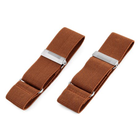 Wide Brown Sleeve Garters for Men - Sleeve Garters