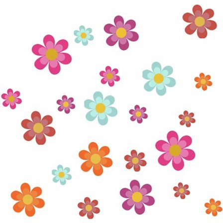 20 stk Vanntette Badekar Anti-Skli Klistremerker, Bad Klistremerke Badekar Blomst Kjøleskap Klistremerke Dør Vindu Dekorasjon-Fei Yu