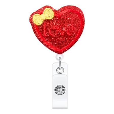 ID-badgeholdere Filt Badge Reel Udtrækkelig Badgeholder ID-korttilbehør