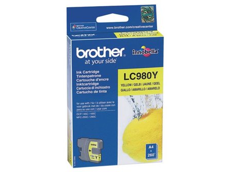 Brother Bläckpatron LC980 Y, LC-980Y, Innobella -bläck, gul, singelförpackning - Lyreco - Toner och bläck - Bläckpatroner - Bläckpatroner Brother
