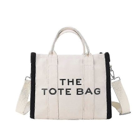 Tote Bagar Canvas Tote Bag För Kvinnor, Flera Fickor Damväskor Med Blixtlås Stor Tote Bag Justerbar Rem The Tote Bag