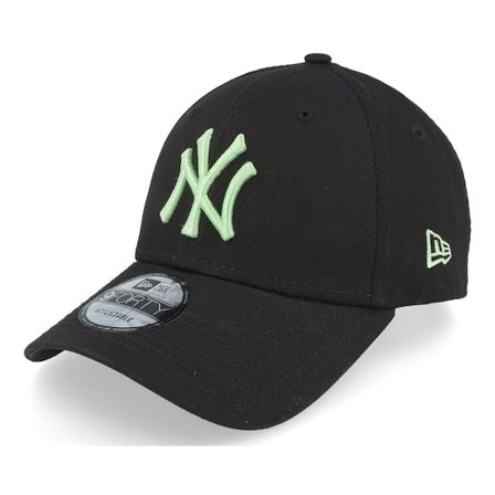 New Era - MLB Schwarz adjustable Cap - New York Yankees League Essential 9FORTY Black/Green Adjustable @ Hatstore