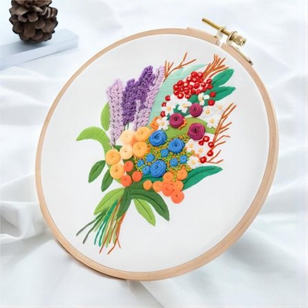 Kjærlighet og honning, DIY håndtrykt broderikit