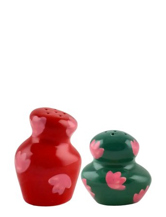 Que Rico Salt- Og Peber Sæt - Laura - Flower Fantasía - Multi/patterned - 13 CM