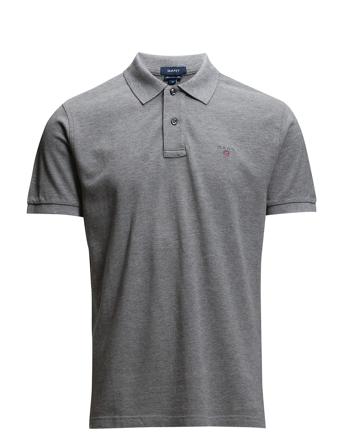 Original Pique Ss Rugger Polos Short-sleeved Harmaa GANT