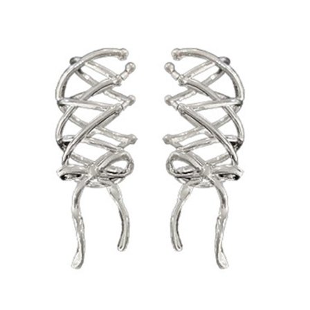 Enkle sommerfuglknute-øredobber for kvinner, ingen piercing, øre mansjett ornament, delikat sløyfe øredobber smykke ornament