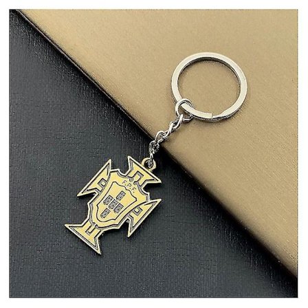 Metalnøglering med Juve Barcelona Real Madrid Liverpool Paris Tottenham Brasilien Italiensk Nøglering Vedhæng Smykker Kobber